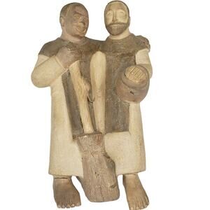 Hanging Original Artwork Terracotta Sculpture Lima Peru 1600 South America 15"